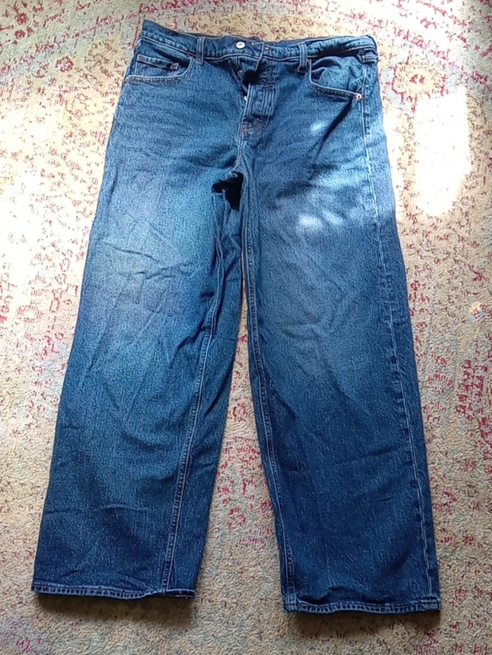 Old Navy Women's Dark Blue Wide-Leg Jeans